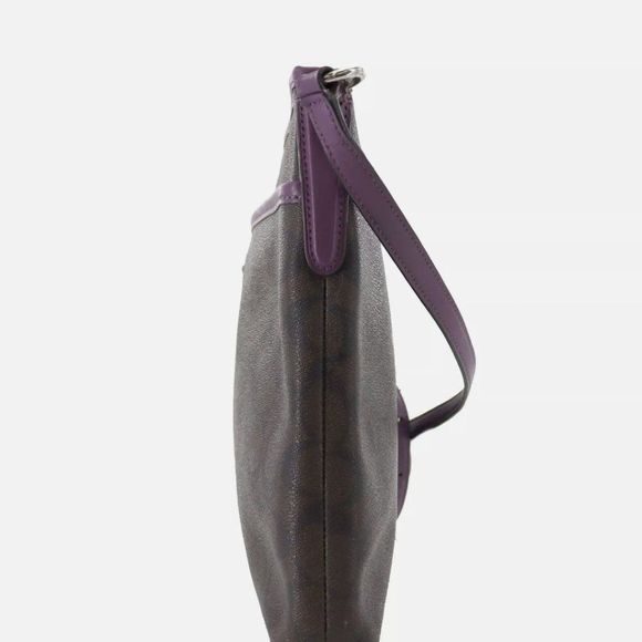 COACH Signature Used Shoulder Bag PVC Leather Brown Myanmar Authentic #BE924 M - Picture 2 of 11